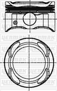 YENMAK 36-04486-000 Piston+Segman Std I20 1.2 G4la  71.00 Mm  ####